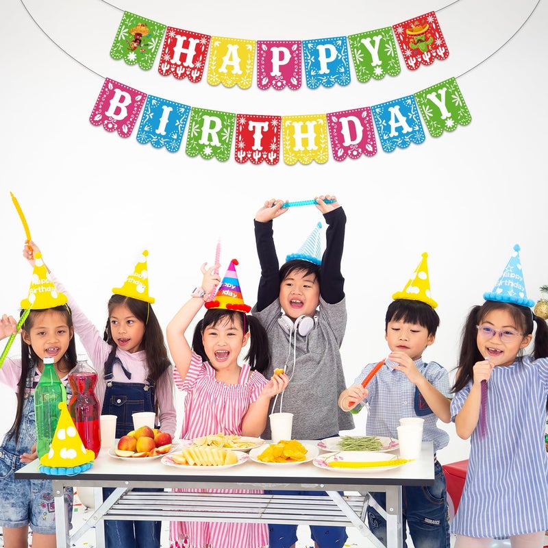 لافتة عيد ميلاد سعيد مكسيكية مثبتة مسبقًا، ديكورات حفلات بطابع التاكو المكسيكي، لافتة سينكو دي مايو، لحفلات الكرنفال - Image 3